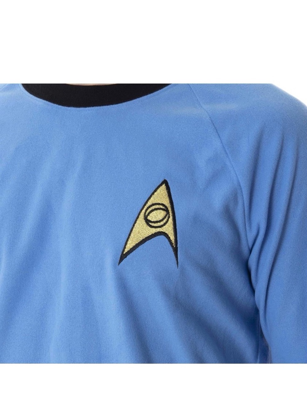 Spock Light Blue Starfleet Long Sleeve Top & Black Pants pajamas